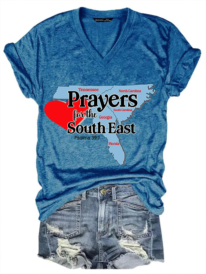 Women's Prayers for the South East. Psalms 39:7 printed T-shirt