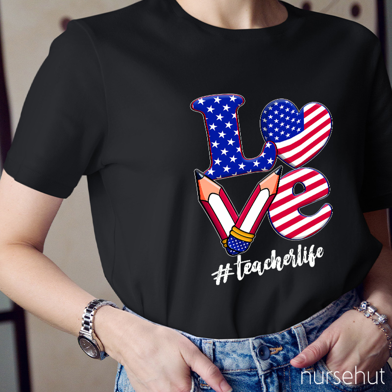 Love Pencil American T-Shirt