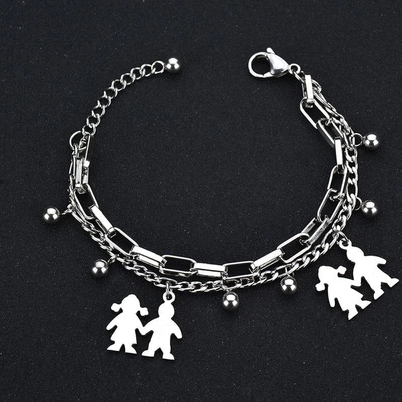 Fashion Geometric 304 Stainless Steel 18K Gold Plated No Inlaid Bracelets In Bulk