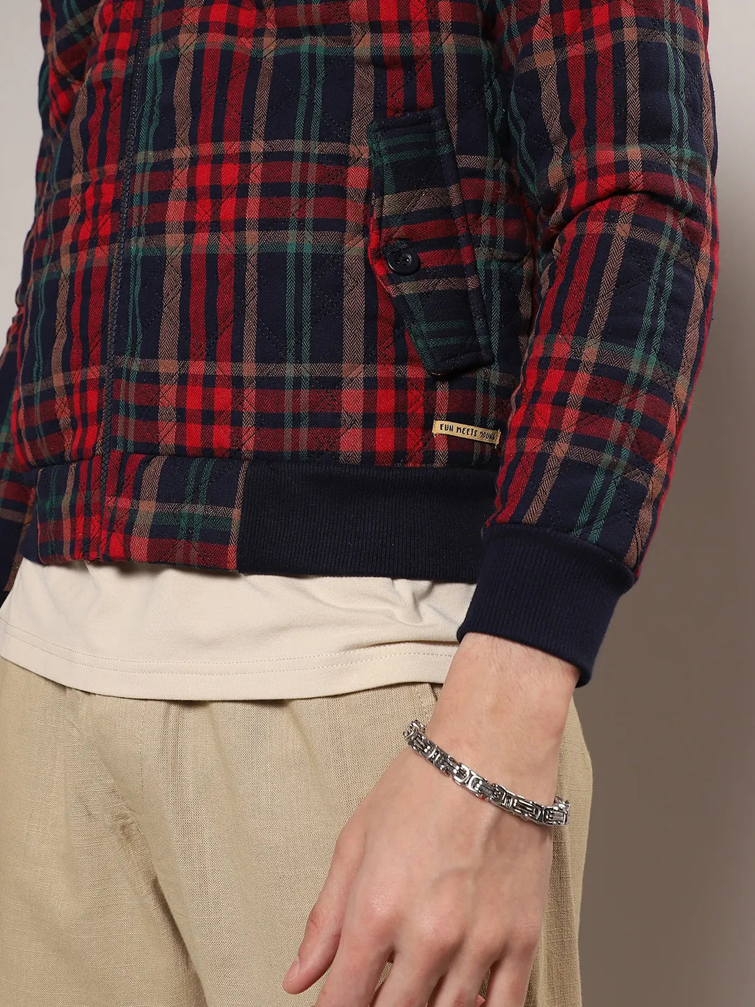 Tartan Plaid Bomber Jacket