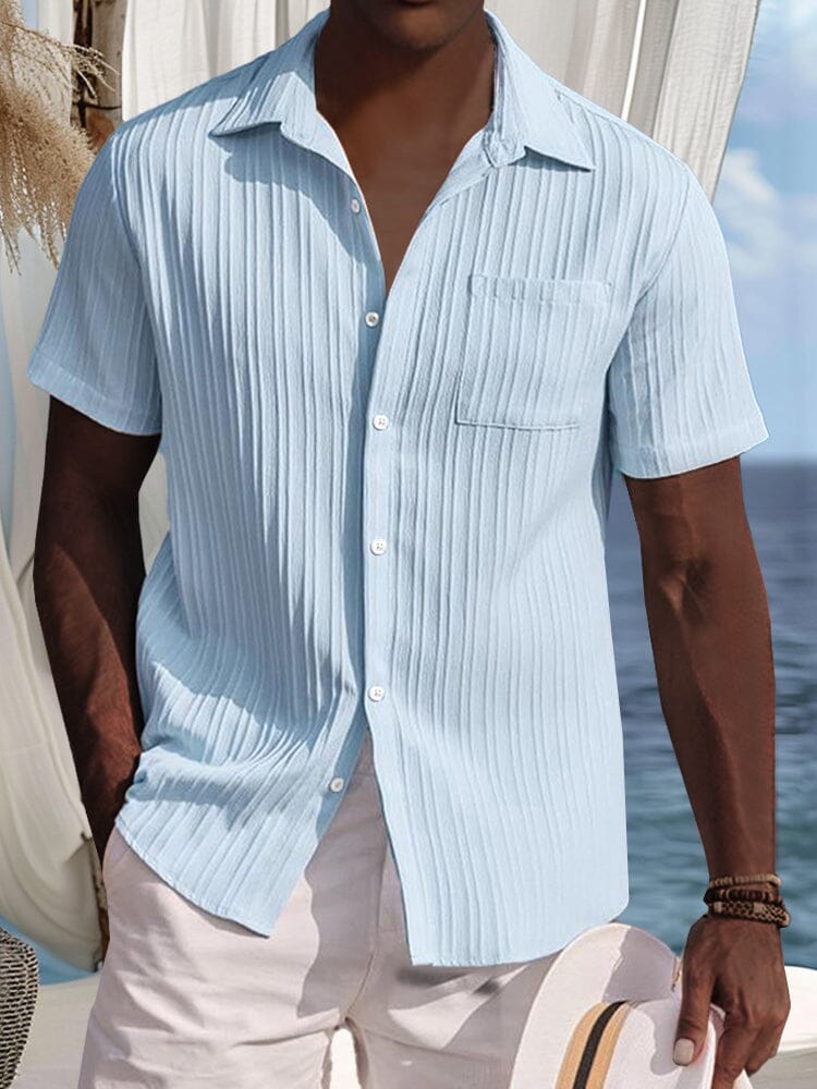 Casual Striped Textured Shirt