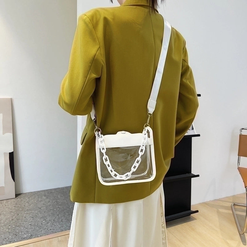 Women's Small All Seasons Pvc Streetwear Square Bag