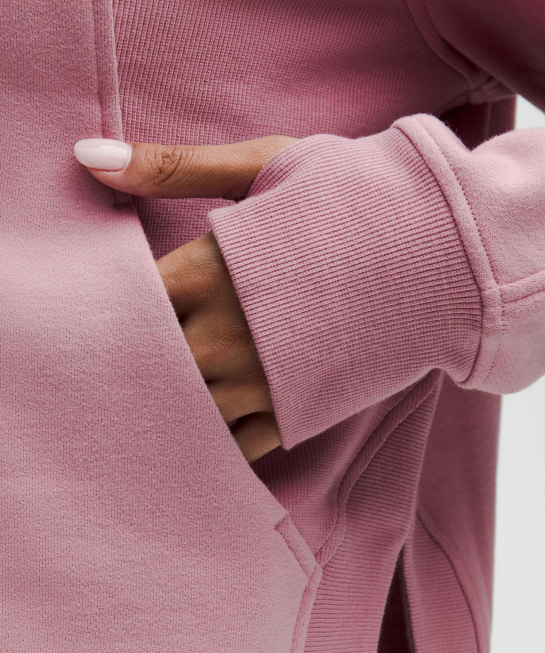 Scuba Oversized Side-Slit Hoodie