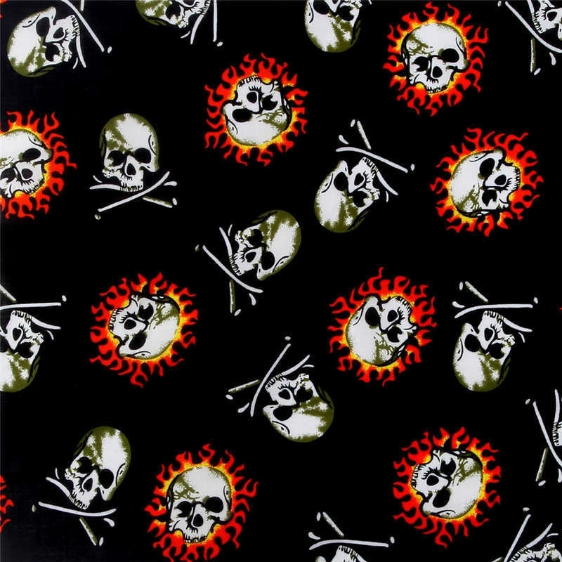 Men'S Hip-Hop Skull Cotton Kerchief