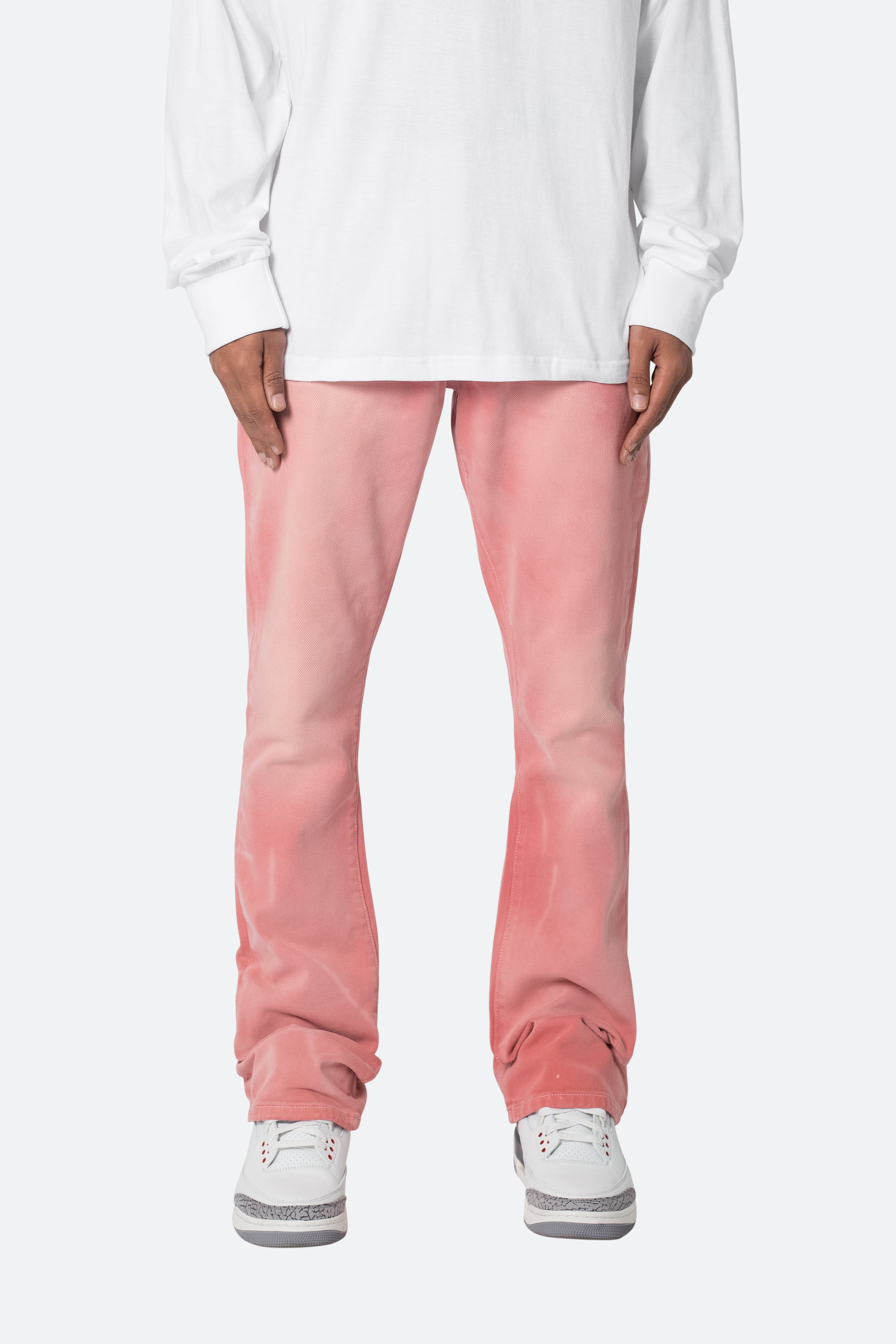 B593 Beach Flare Denim - Pink