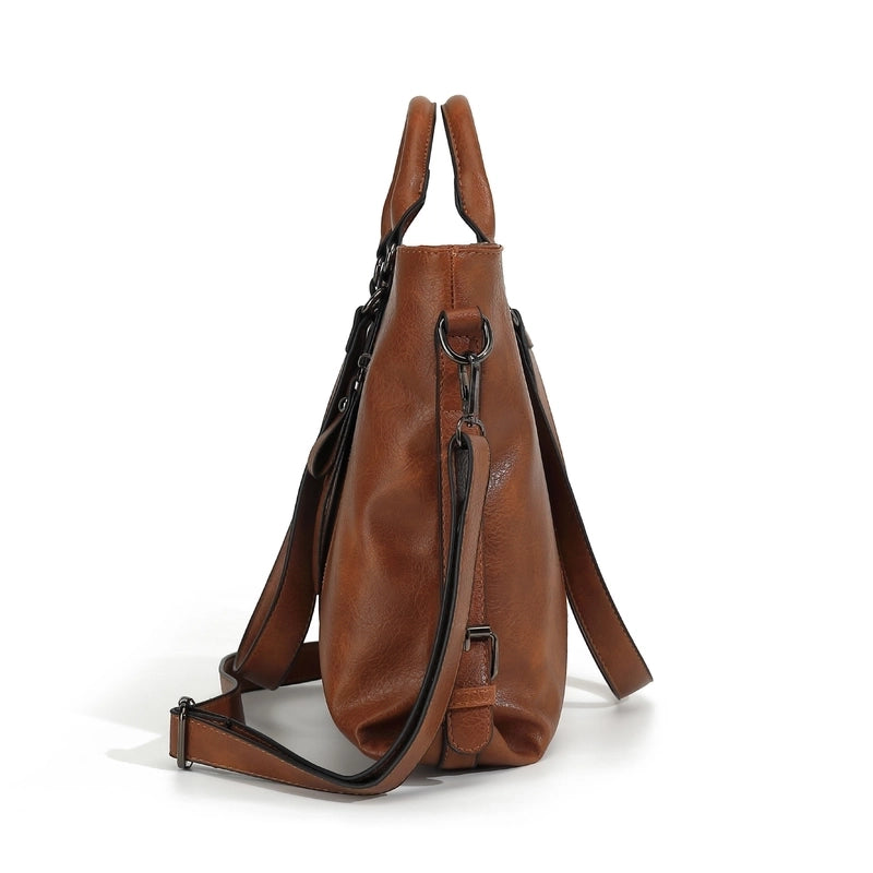 Women's Large All Seasons Pu Leather Business Handbag