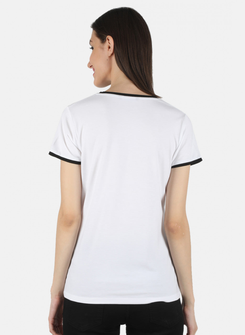 Women Off White Printed Top