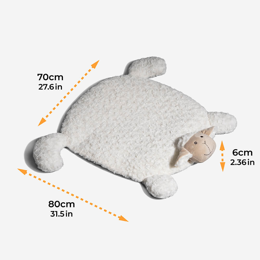 Lovely Warm Fleece Lamb Pet Mat