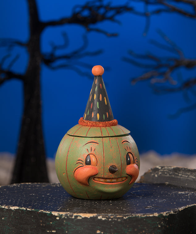 Jackie Green-O-Ween Pumpkin Jar