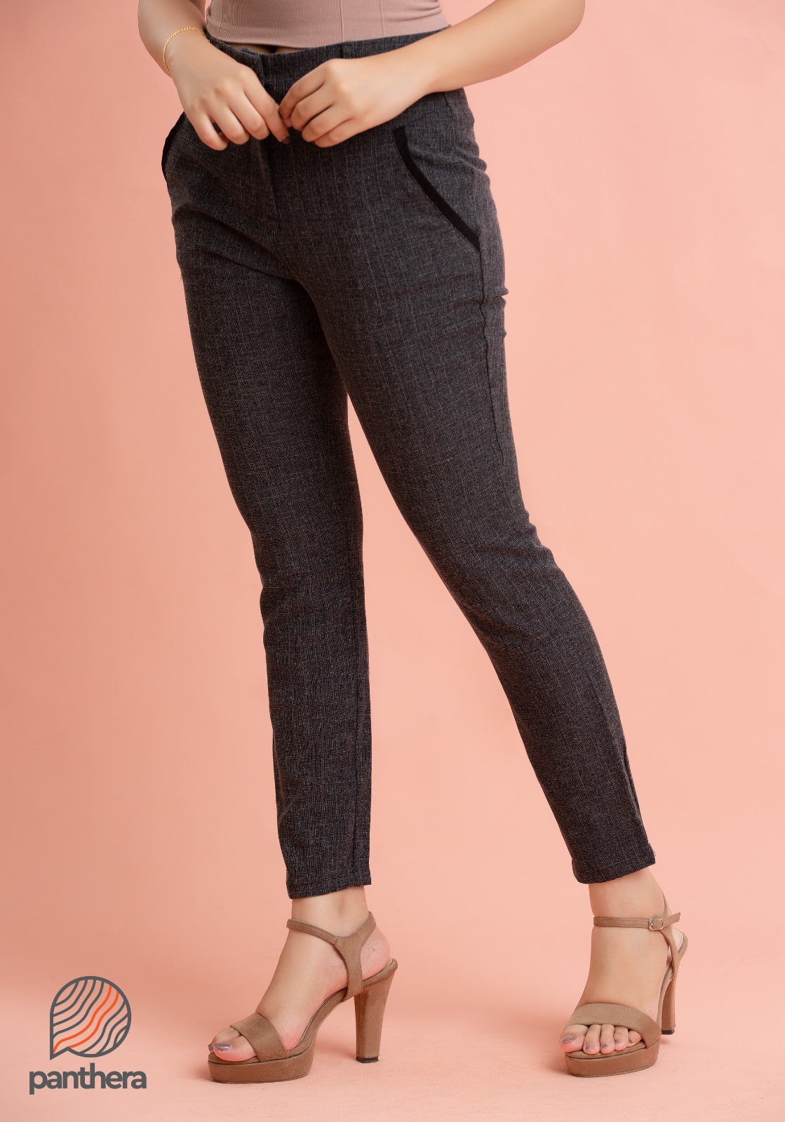 Contrast Pocket Office Pant