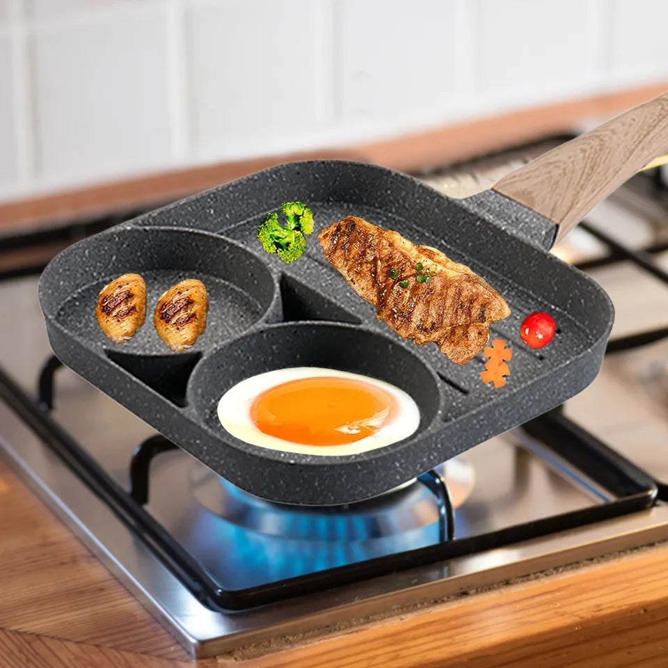 3IN1 MARBLE COATED FRYING PAN WITH GRILL