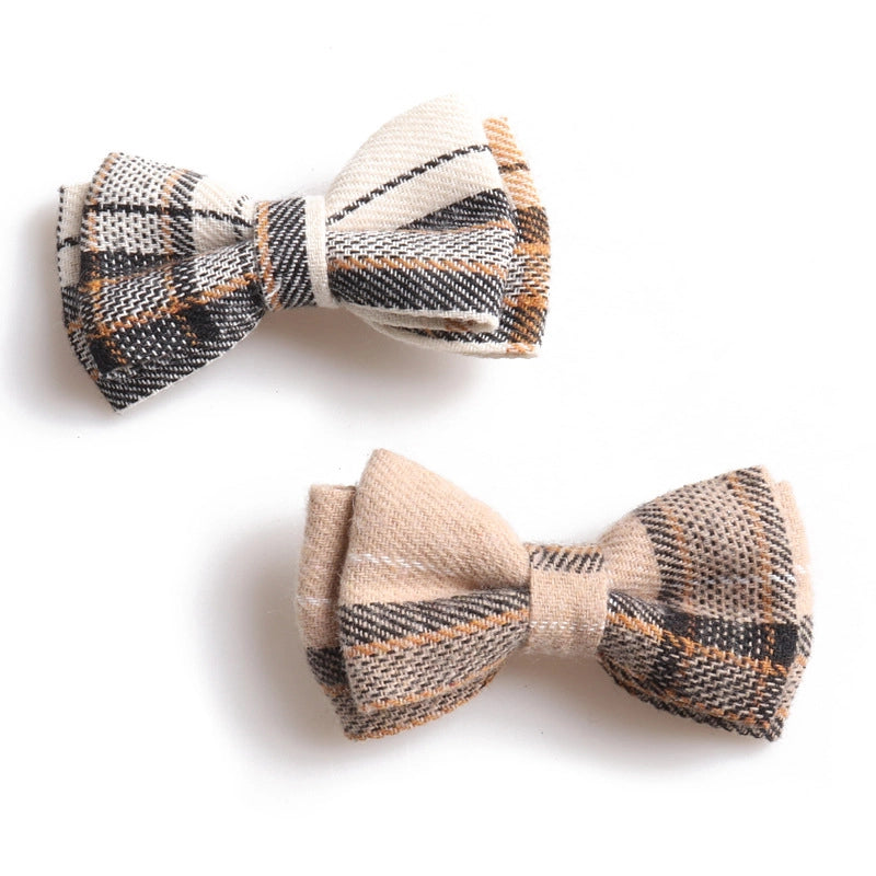 Minimalist Classic Style Plaid Pet Collar