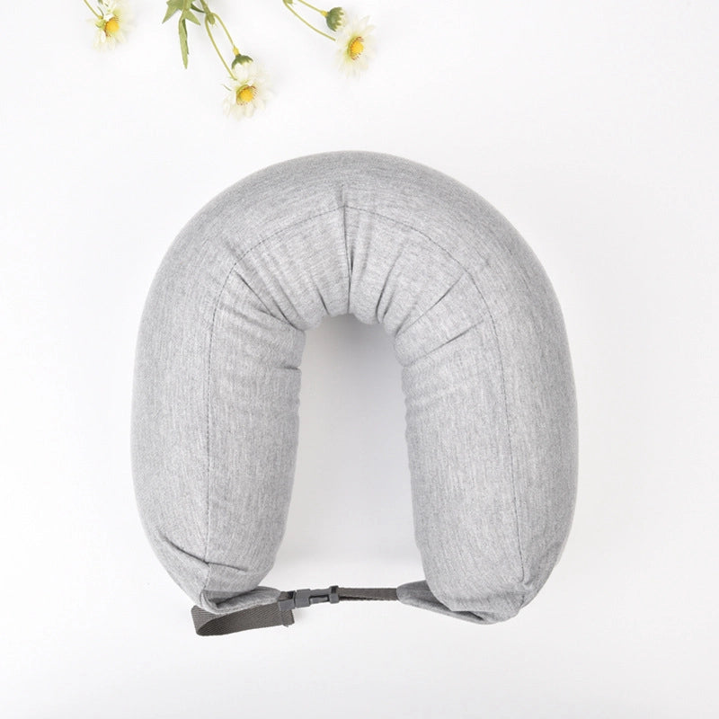 Good Product Foam Particle Pillow Unprinted U-shaped Pillow Cervical Pillow Travel Pillow Neck Pillow Waist Pillow A Generation Of Hair