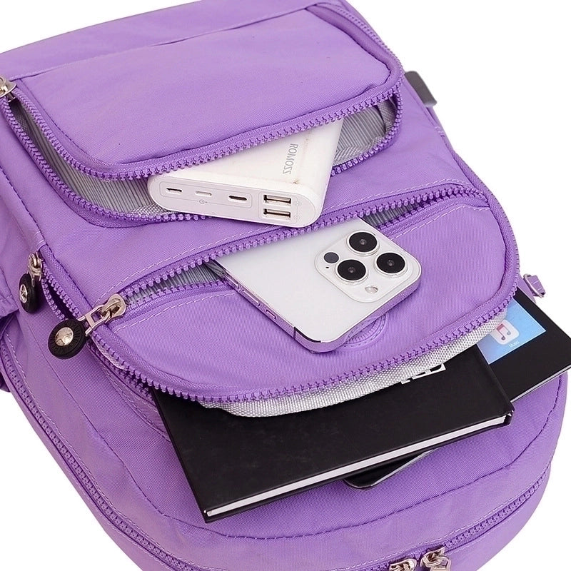 Waterproof 18 Inch Solid Color Holiday Daily School Backpack