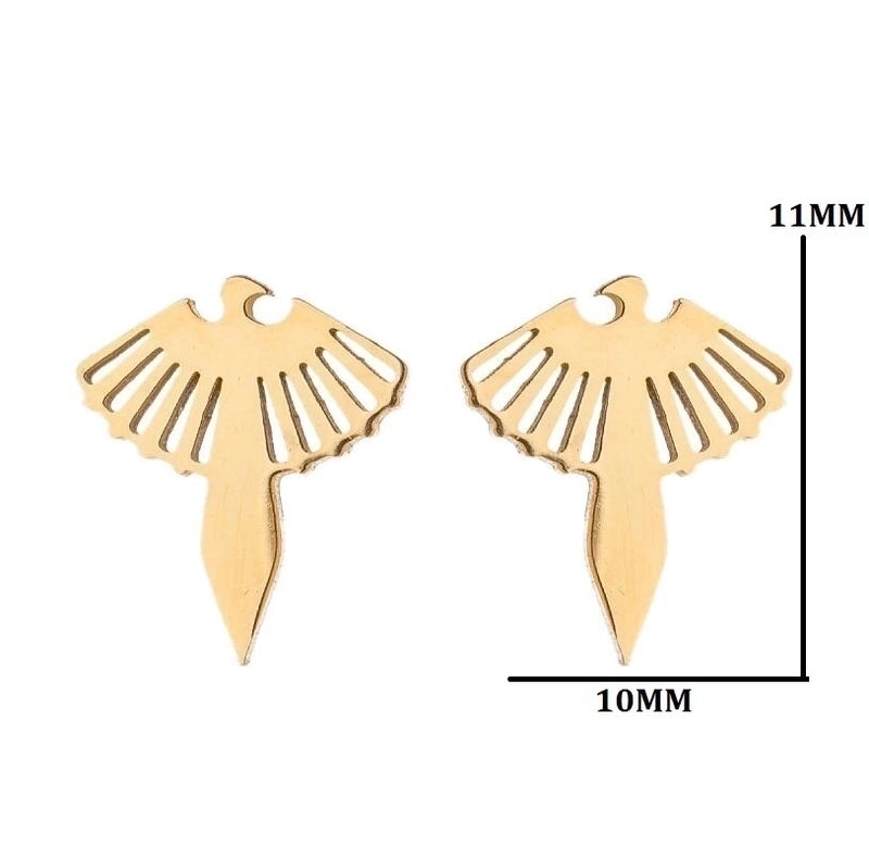 1 Pair Fashion Animal Owl Plating 304 Stainless Steel 18K Gold Plated Ear Studs