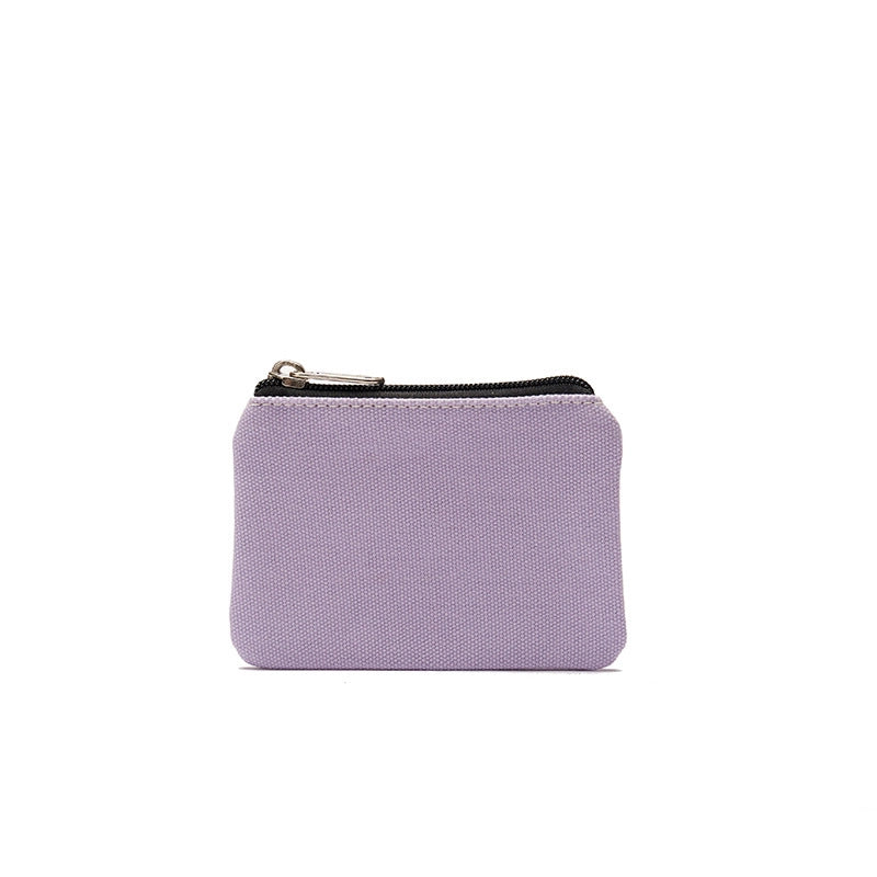 New Cotton Canvas Fashion Men's And Women's Coin Purse Card Holder Simple Fabric Coin Pouch Storage Bag