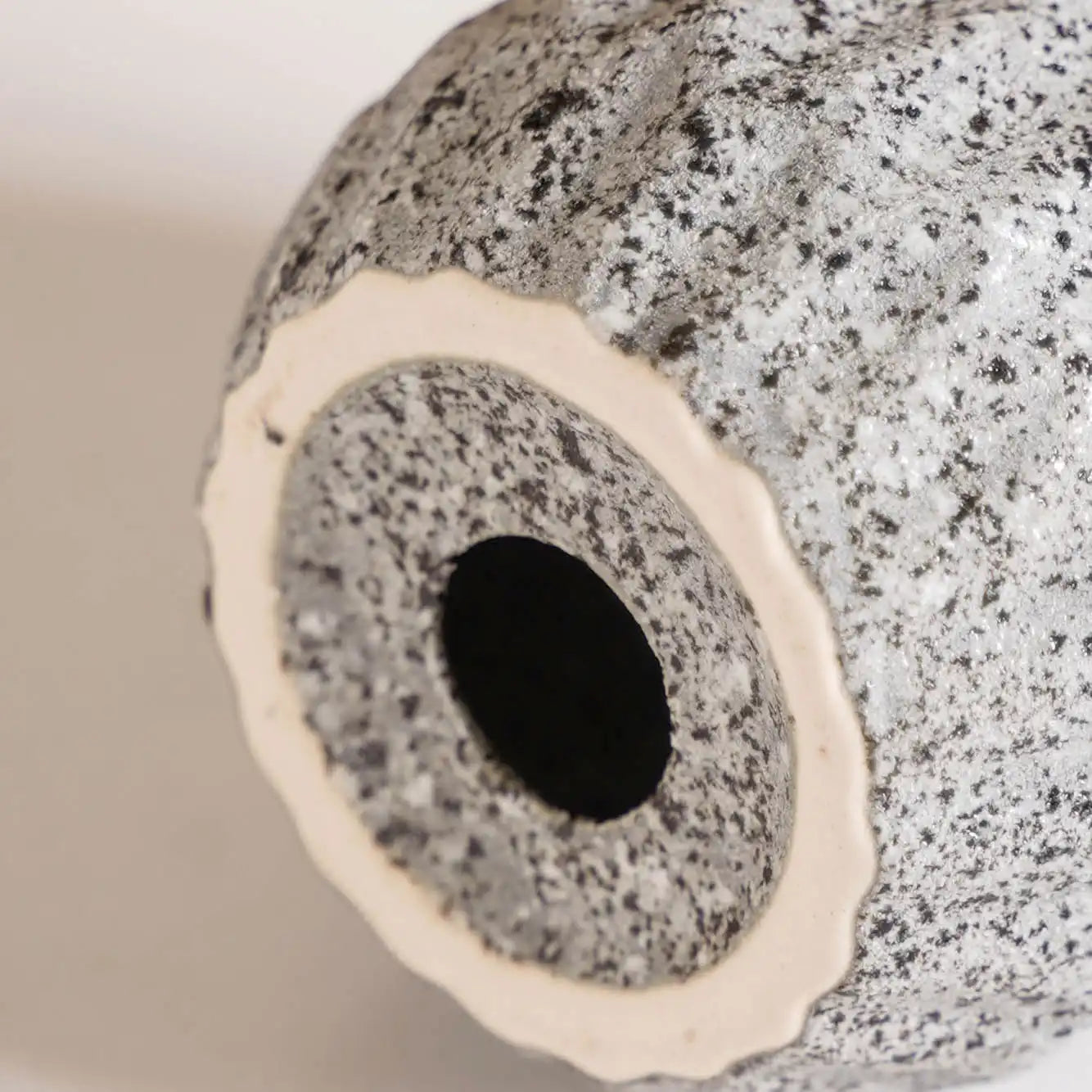 Granite Finish Ceramic Bathroom Set Of 3 Grey Matte Black