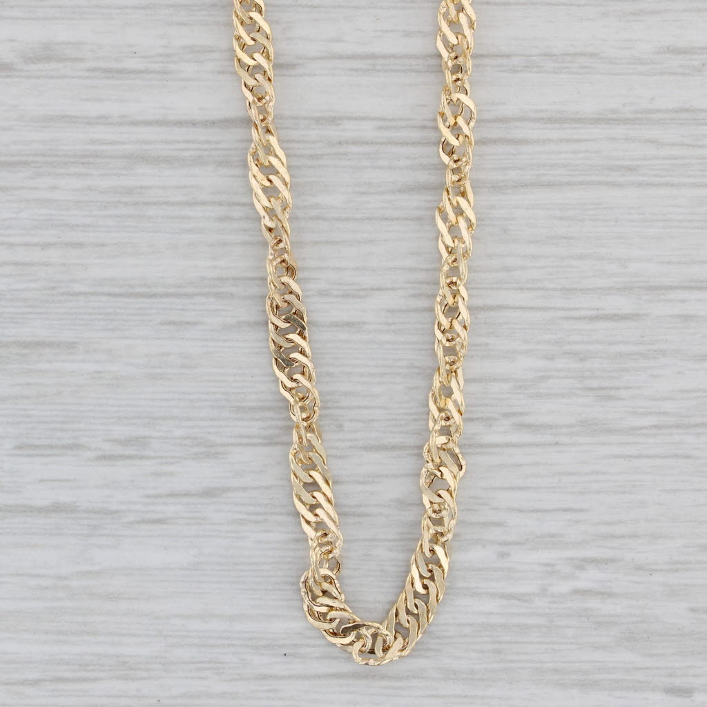 Singapore Chain Necklace 10k Yellow Gold 18 3.6mm
