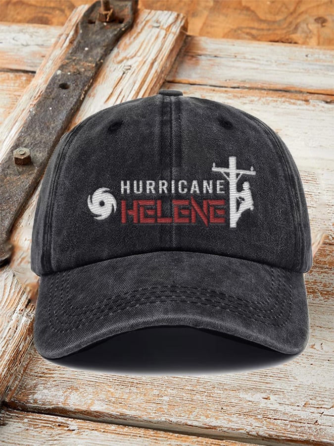 Vintagehurricane Helene Printed Baseball Cap