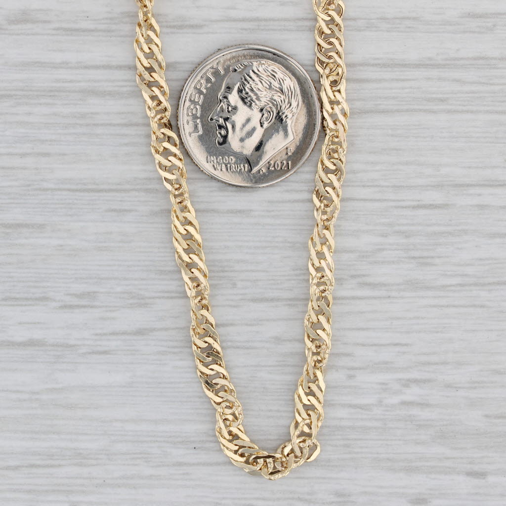 Singapore Chain Necklace 10k Yellow Gold 18 3.6mm