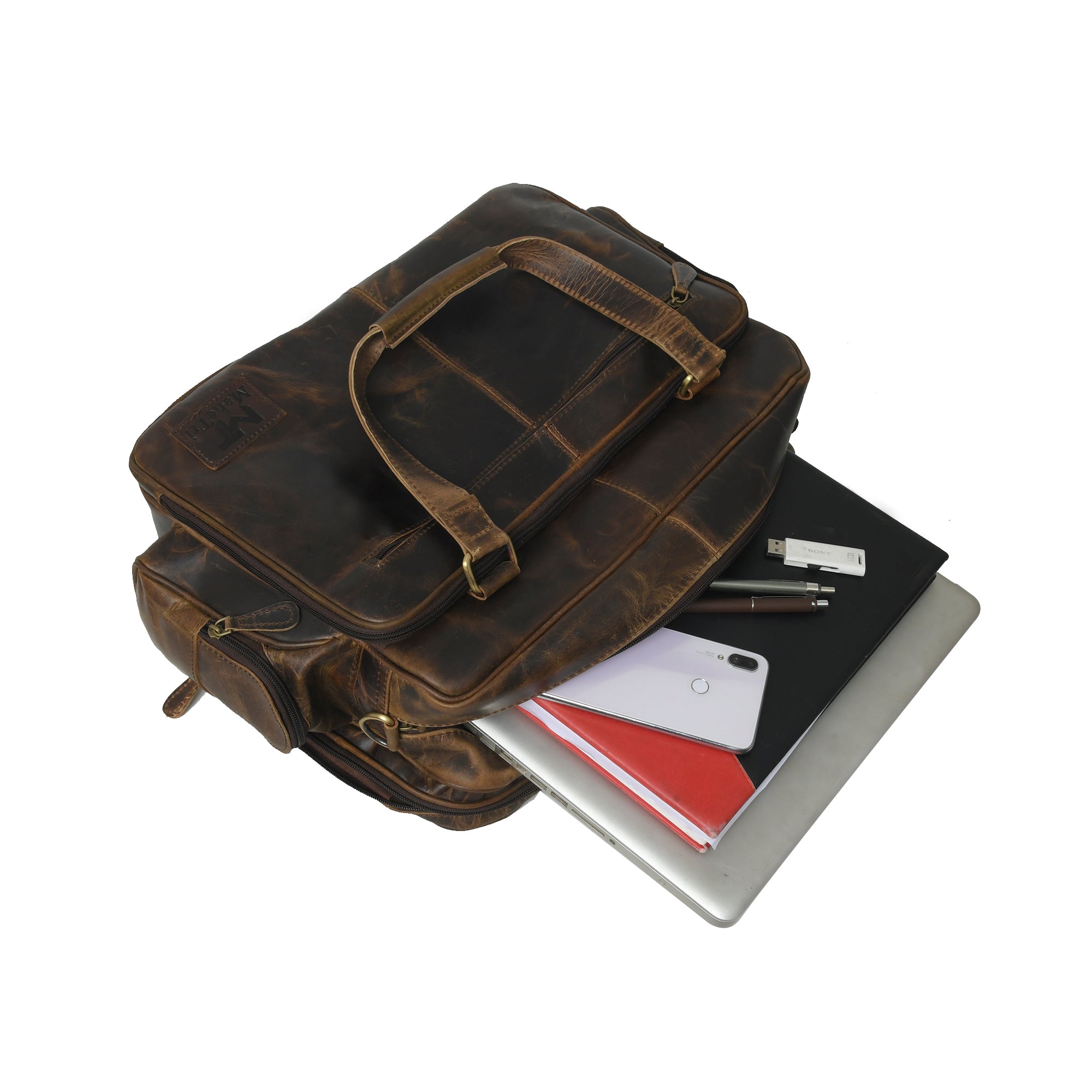 Floyd Handmade Buffalo Leather Office Briefcase