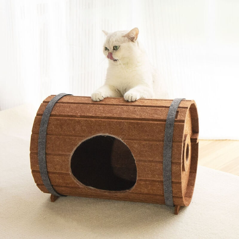 Felt Fabric Cat Hole Assembly Semi-enclosed Cat Cave