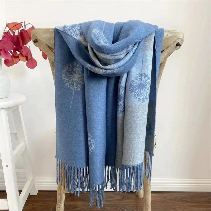 Women's Cute Sweet Printing Imitation Cashmere Polyester Scarf