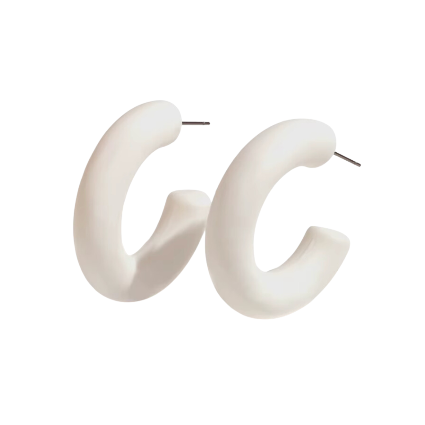 Chunky white hoops