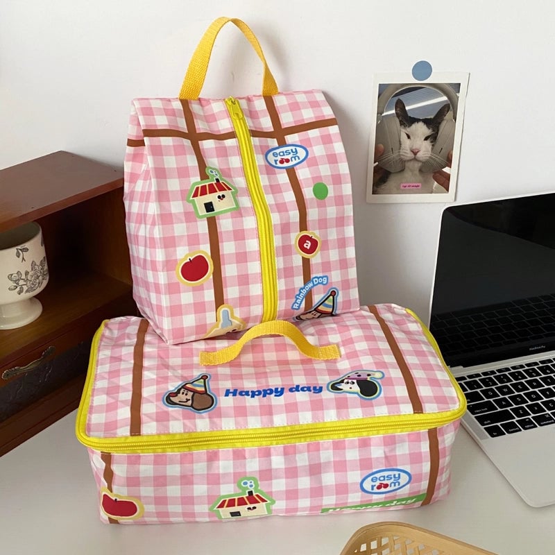 Cute Minimalist Cartoon Cloth Storage Bag