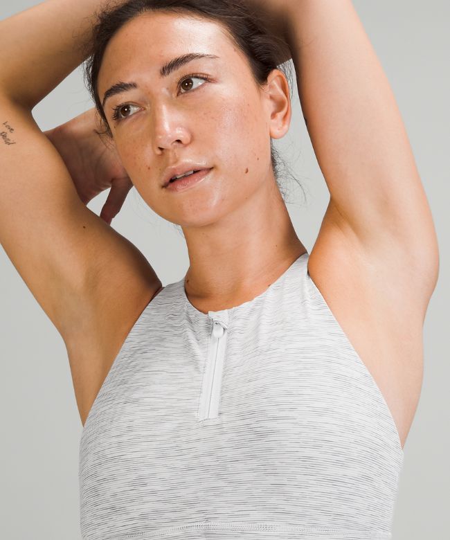 lululemon Energy High-Neck Longline Zip-Front Bra Medium Support, B–D Cups Online Only