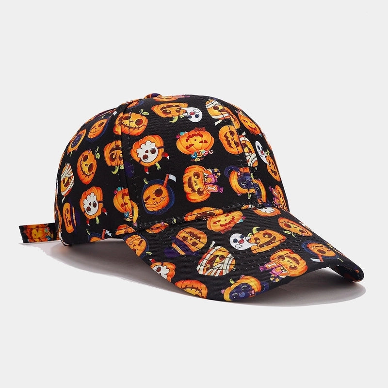 Women's Minimalist Classic Style Color Block Printing Curved Eaves Baseball Cap