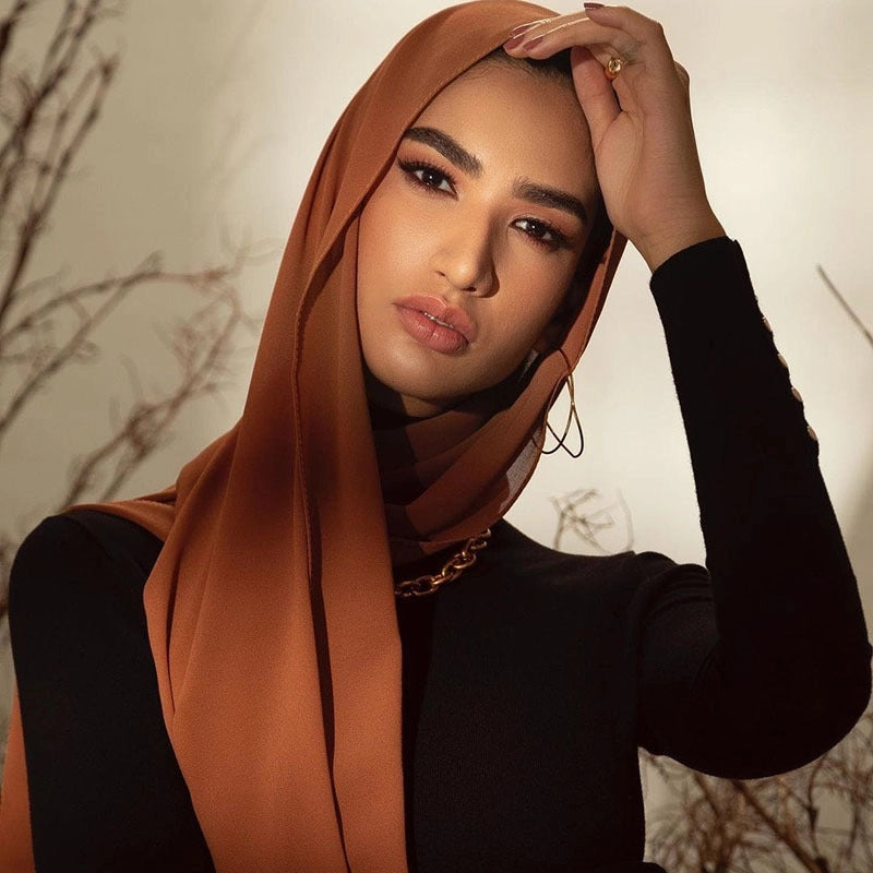 Unisex Basic Minimalist Solid Color Polyester Kerchief