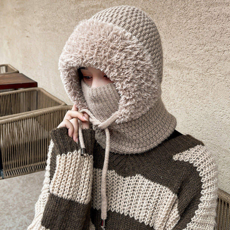 🎁Hot Sale 49% OFF🔥Women's Winter One-Piece Knitted Beanie Scarf Mask 3-in-1 Balaclava