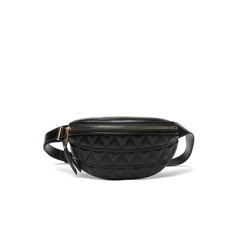 Waist Bag For Women  New Autumn And Winter Rhombus Wide Shoulder Strap Chest Bag Multi-purpose Fashion Girl Waist Bag Messenger Bag