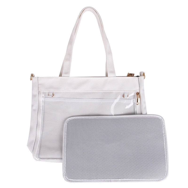 Women's Medium PVC Solid Color Classic Style Square Zipper Shoulder Bag