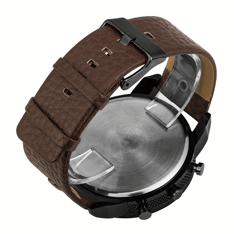 High-end Men's Watch New Fashion Simple Retro Domineering Street Style Large Dial Quartz Watch