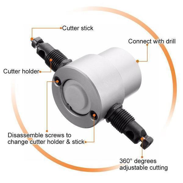 Double-Headed Handheld Metal Nibbler Cutter