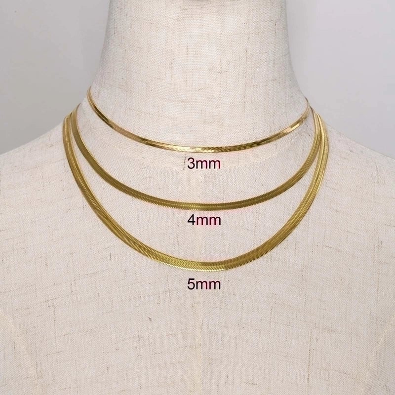2 Pieces Minimalist Geometric Stainless Steel Gold Plated Necklace