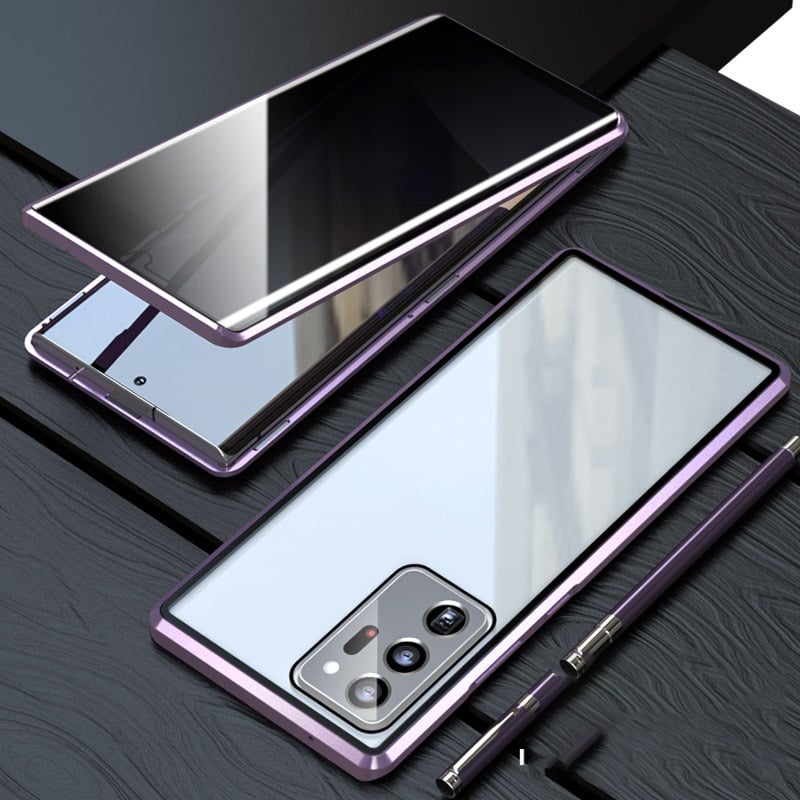 Hot Sale  Magnetic Tempered Glass Double-sided Phone Case For