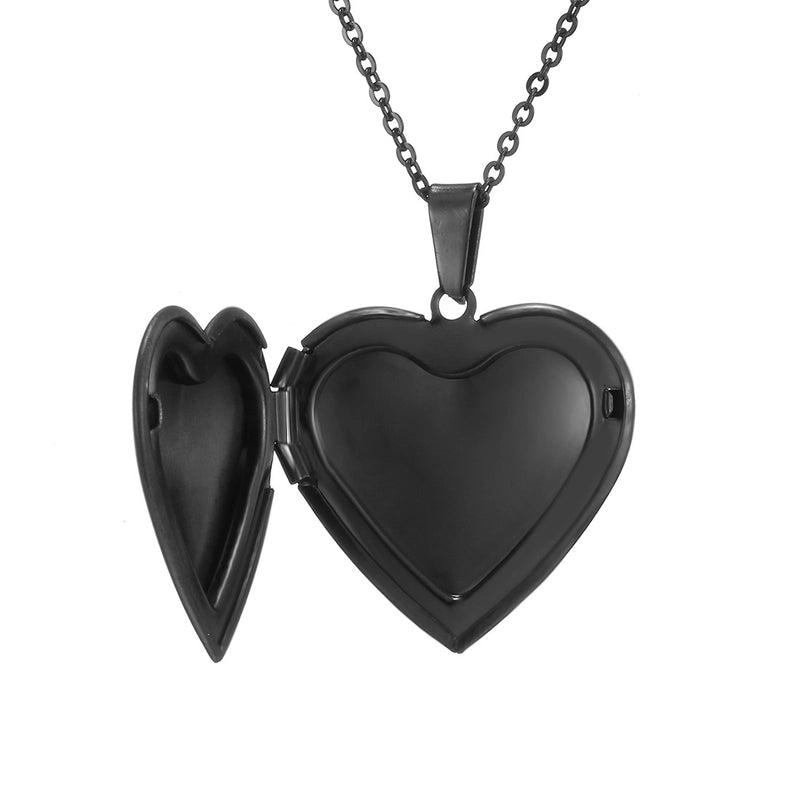 Minimalist Heart Shape Stainless Steel Plating Pendant Necklace 1 Piece