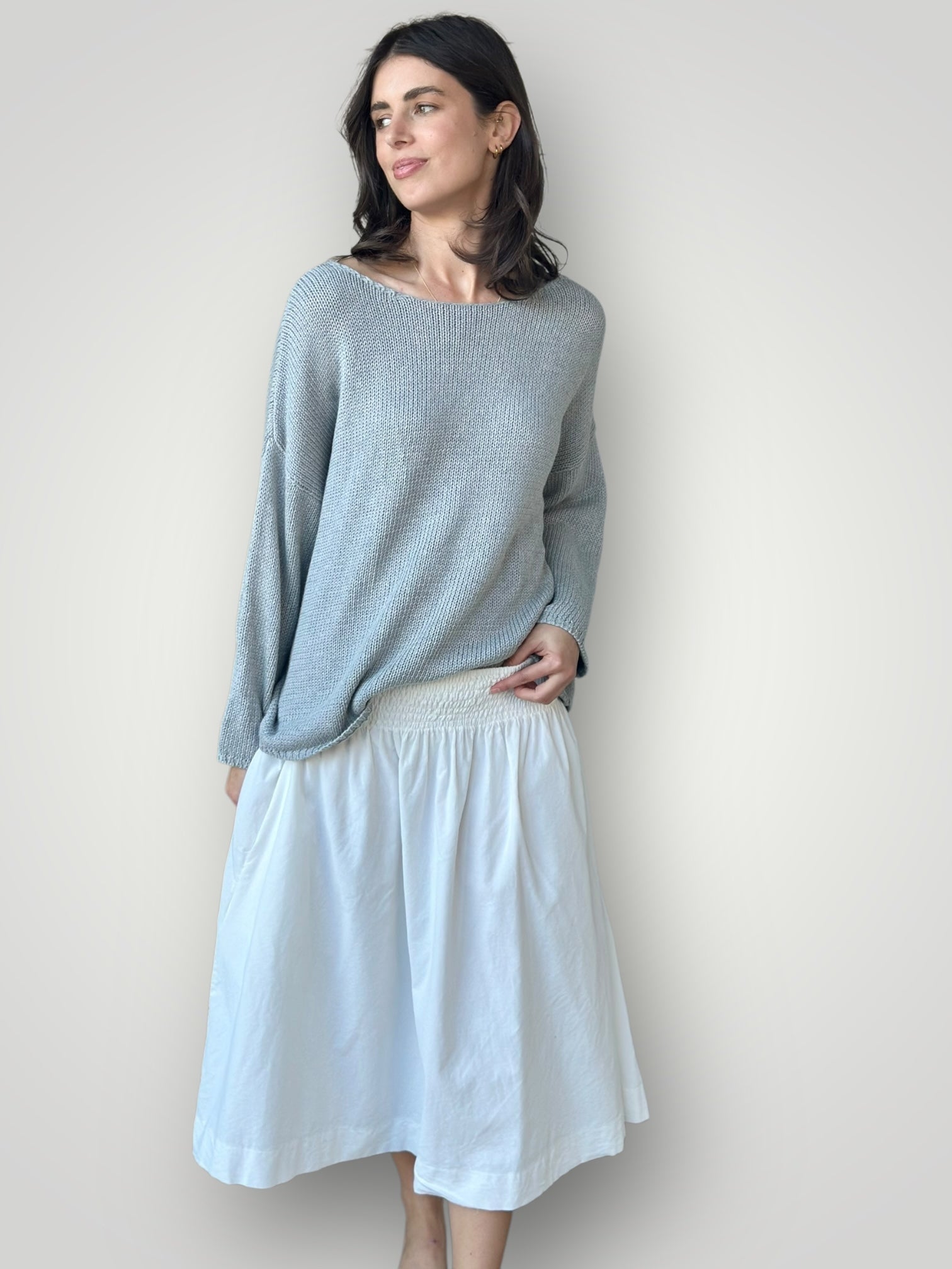 lola skirt - winter white cord