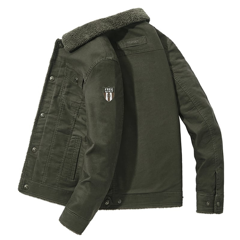 Men's Padded Lapel Jacket