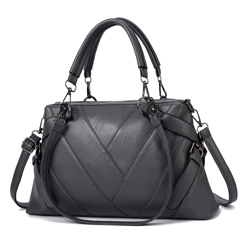 Women's Large All Seasons Pu Leather Classic Style Handbag
