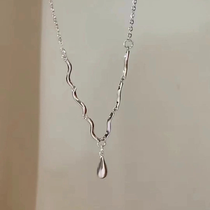 Minimalist Square Flower Bow Knot Alloy Inlay Artificial Pearls Rhinestones Women's Necklace
