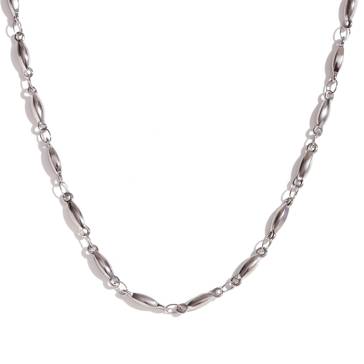 Minimalist Stripe Geometric Stainless Steel Electroplating Necklaces