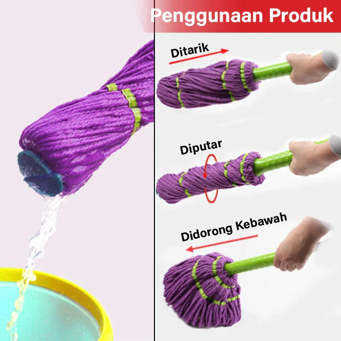 Rotating Microfiber Twist Mop