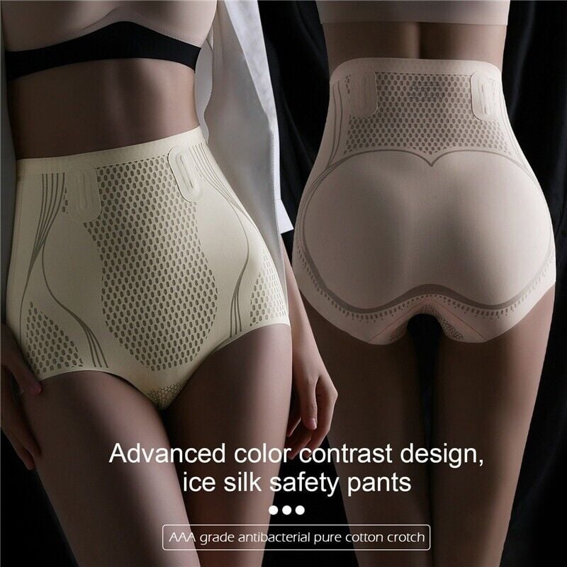 Ice Silk Ion Fibre Repair Shaping Shorts. Tummy Control Underpants