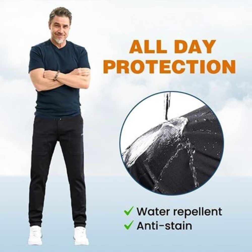 Stretch Cargo Pants With Six Pockets And Quick Dry Fabric