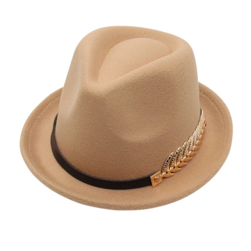 Autumn And Winter Fashion Gentlemen Hat Hot Wool Jazz Hat  Elegant Retro Topper For Men And Women