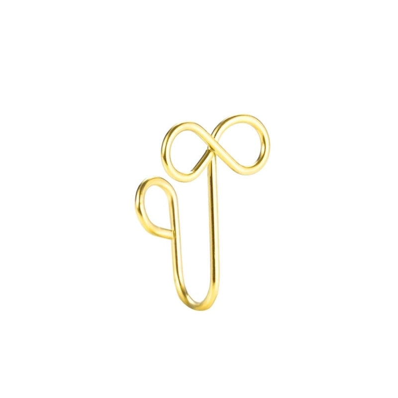 Fashion U Shape Stainless Steel Plating Nose Ring 1 Piece